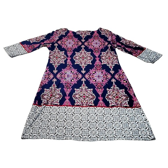 Women’s London Style Collection Dress – Petite 16 – Vibrant Multicolor Print - Picture 2 of 10